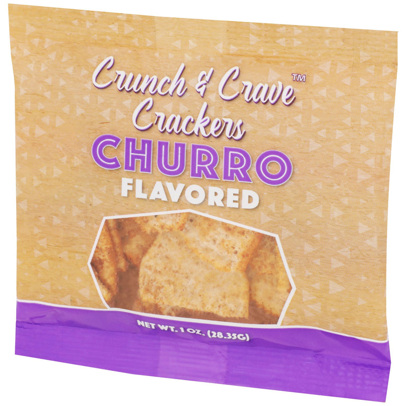 Readi-Bake Crunch & Crave Churro Crackers 1 Ounce Size - 160 Per Case.