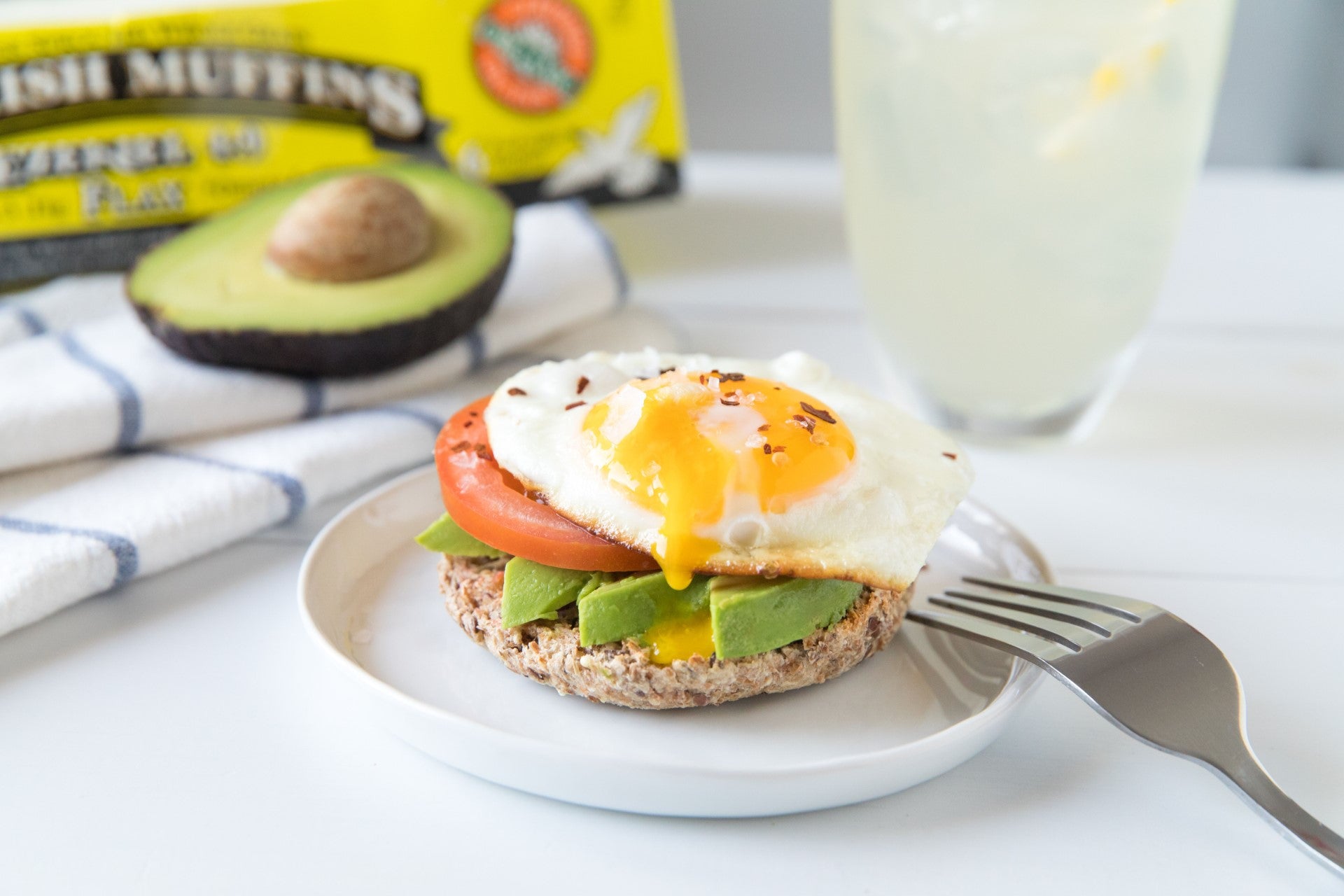 Food For Life Organic Ezekiel Sprouted Grain Flax English Muffin 16 Ounce Size - 6 Per Case.