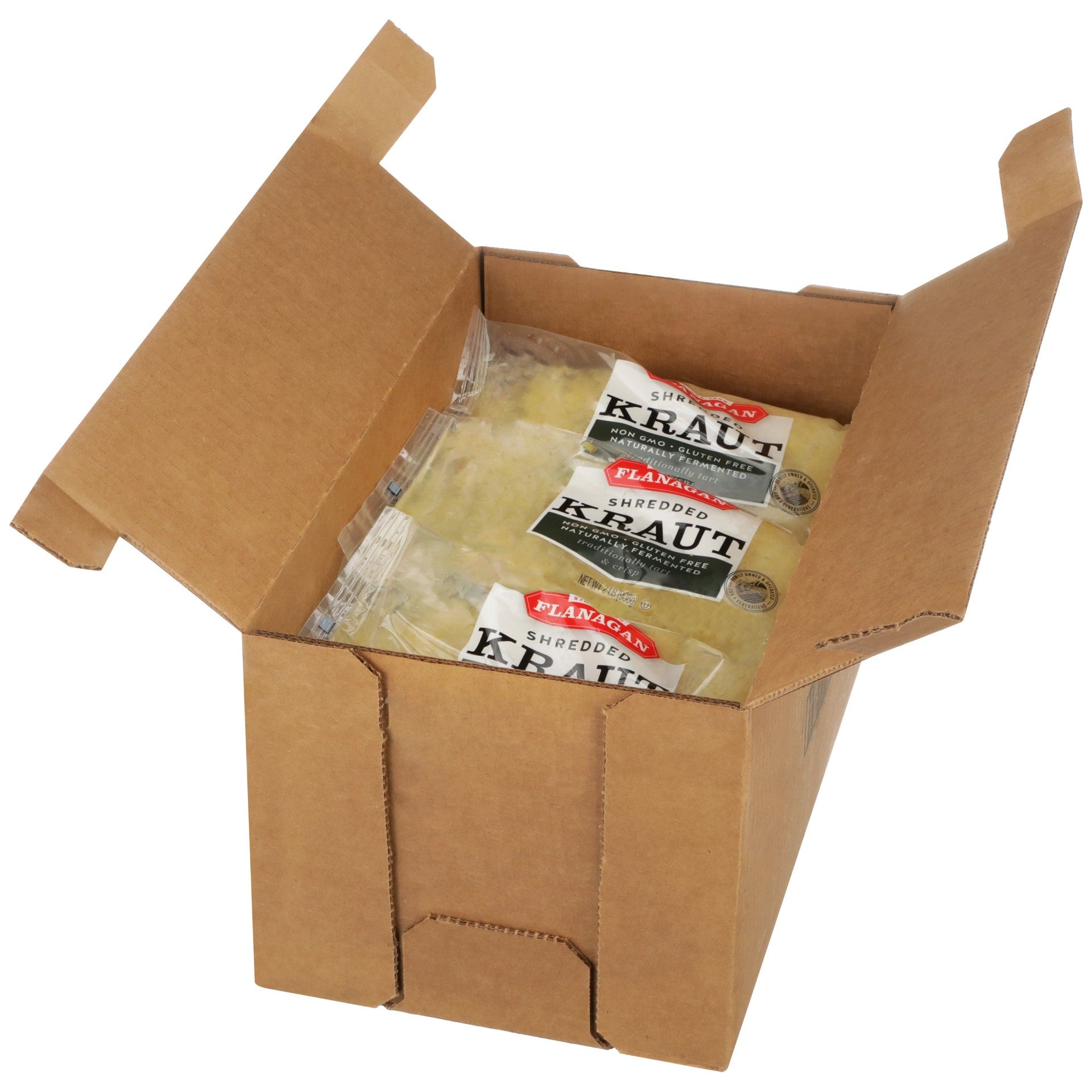 Flanagan Krrrrisp Kraut Sauerkraut Ozpoly 32 Ounce Size - 12 Per Case.