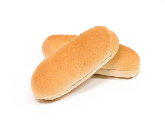 Bread Hoagie Sliced White 5" 6 Count Packs - 9 Per Case.