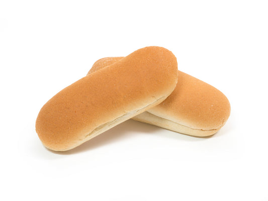 Bread Hoagie Solid White 6" 6 Count Packs - 6 Per Case.