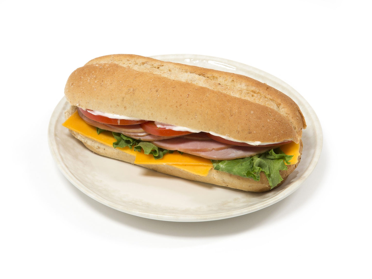 Bread Hoagie Sliced Wheat 6" 6 Count Packs - 6 Per Case.