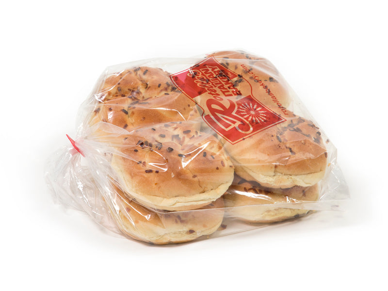 Bread Kaiser Onion 4" 8 Count Packs - 6 Per Case.