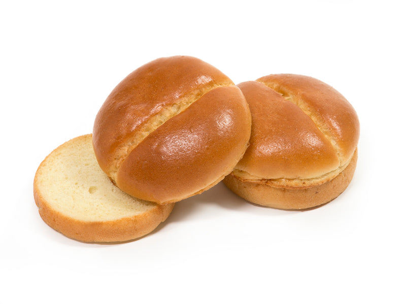 Brioche Bun Split Top 5" 12 Count Packs - 4 Per Case.