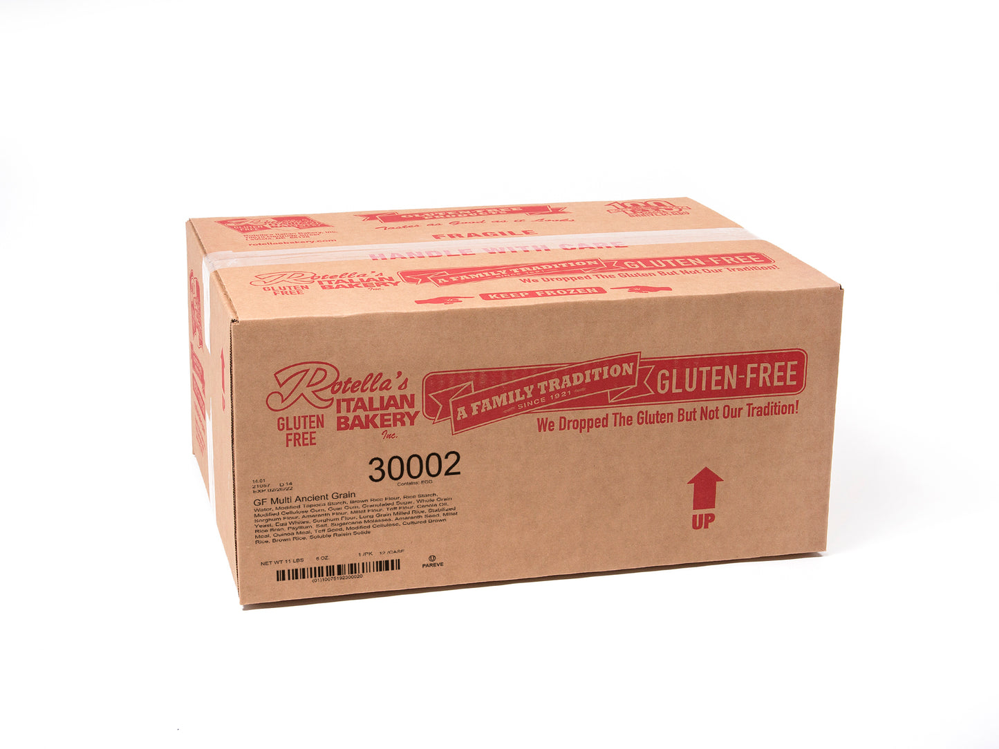 Gluten Free Multi Grain 8" 1 Count Packs - 12 Per Case.