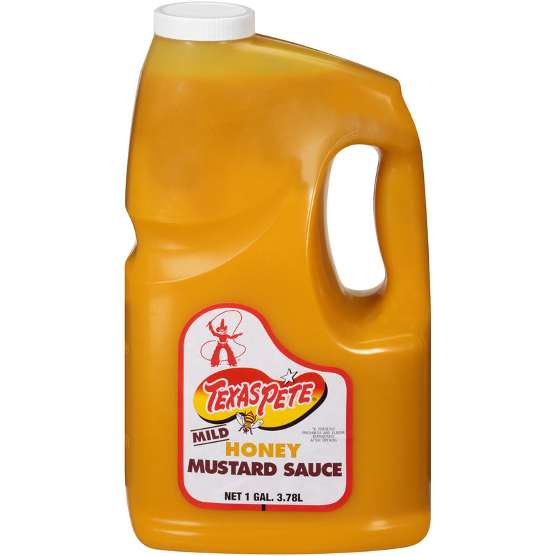 Texas Pete Honey Mustard Is A Thick Sweet Dipping Glazing Sauce 1 Gallon - 4 Per Case.