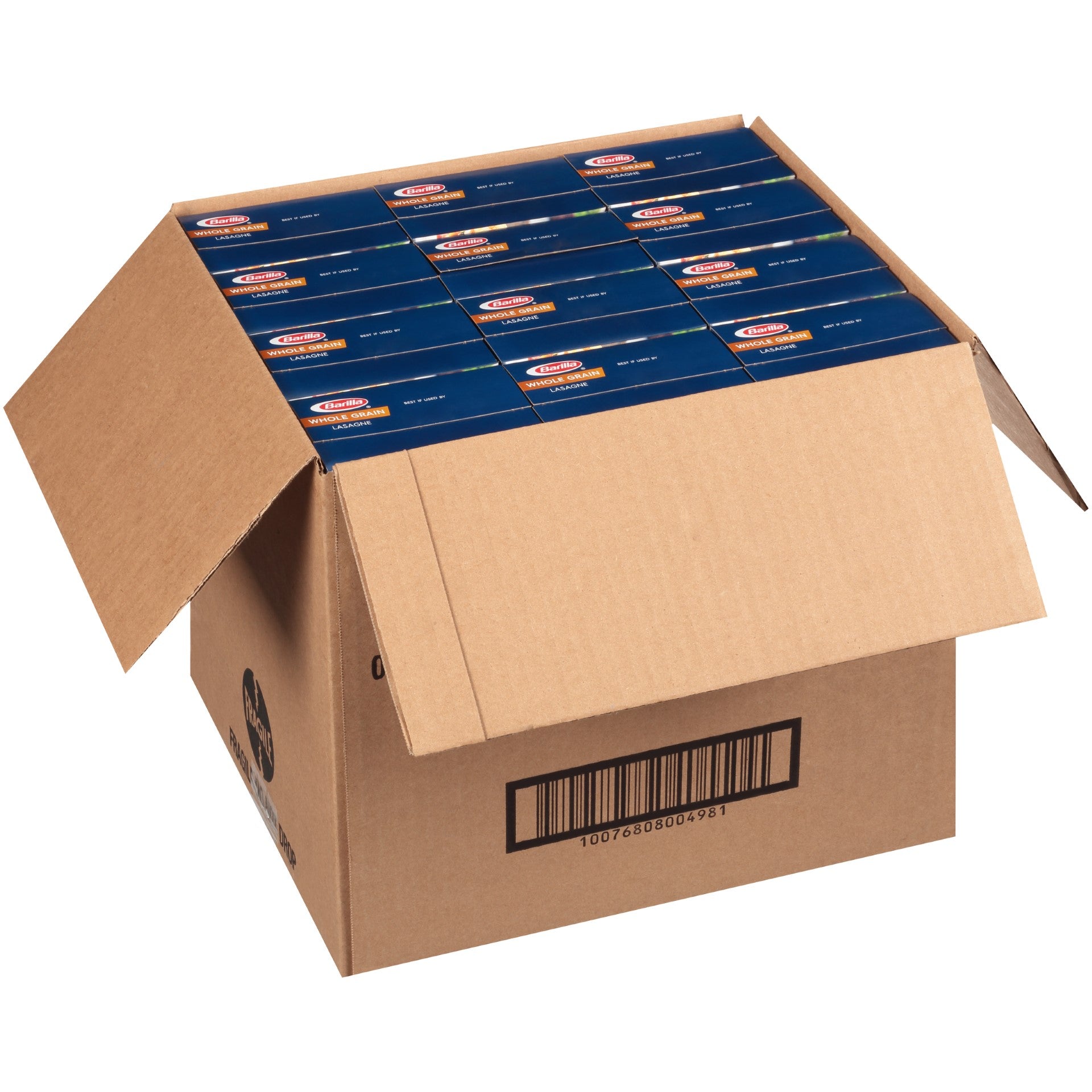 Wavy Lasagne Whole Grain Barilla USA 13.25 Ounce Size - 12 Per Case.