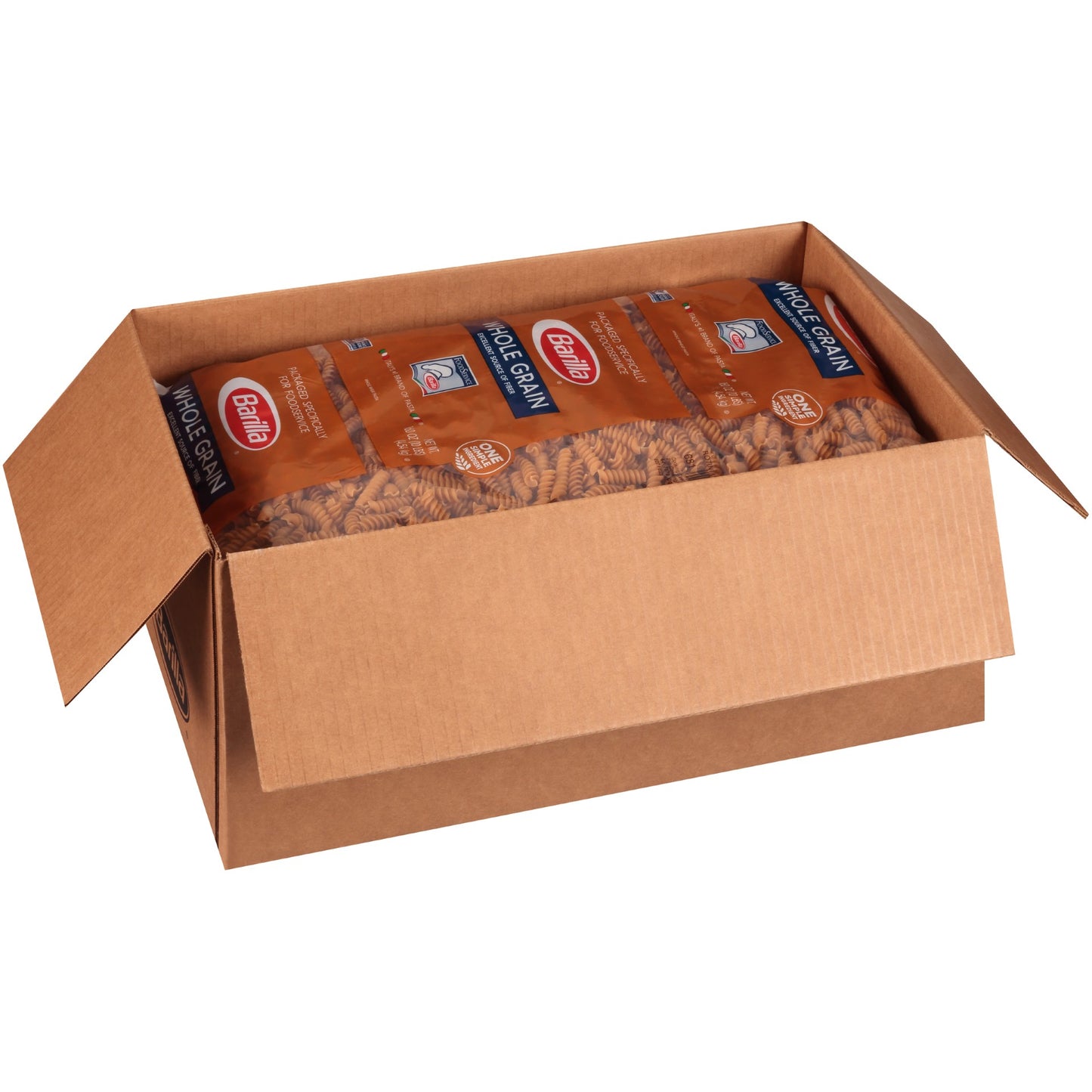 Rotini Whole Grain Barilla Packusa 160 Ounce Size - 2 Per Case.