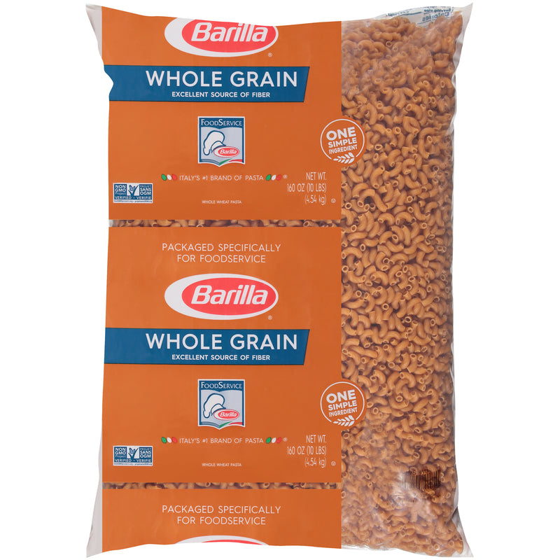 Elbows Whole Grain Barilla Packusa 160 Ounce Size - 2 Per Case.