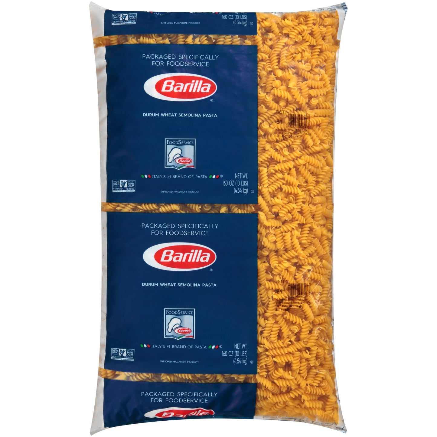 Rotini Barilla USA 160 Ounce Size - 2 Per Case.