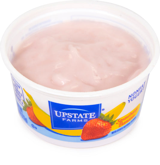 Upstate Farms Strawberry Banana Blended Yogurt 4 Ounce Size - 48 Per Case.