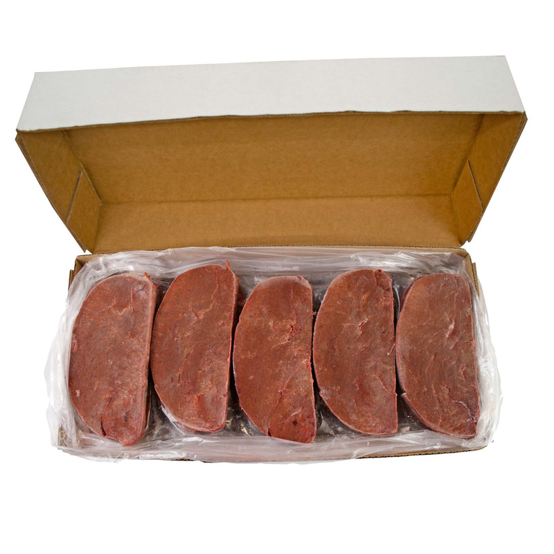 Beef Liver Slices 6 Ounce Size - 27 Per Case.