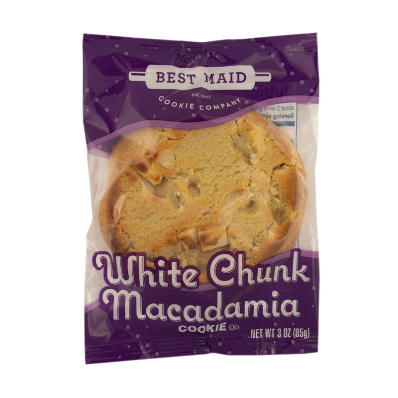 Cookie Thaw And Serve Individually Wrapped White Chunk Macadamia 0.187 Ounce Size - 48 Per Case.