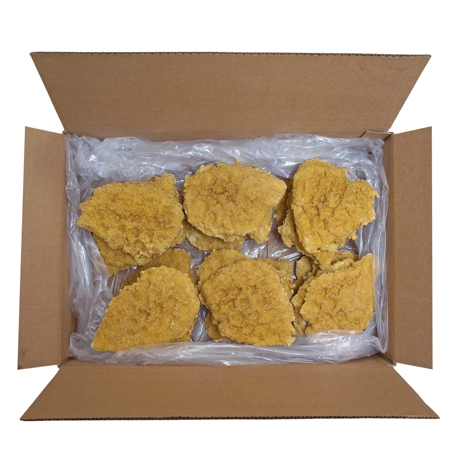 Par Fried Chicken Breast Fritter Bulk 6 Ounce Size - 24 Per Case.