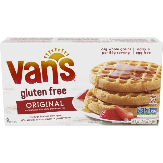 Van's Waffle Wheat Free Natural 9 Ounce Size - 12 Per Case.