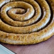 Syracuse Mild Italian Uncooked Sausage Rope 10 Pound Each - 1 Per Case.