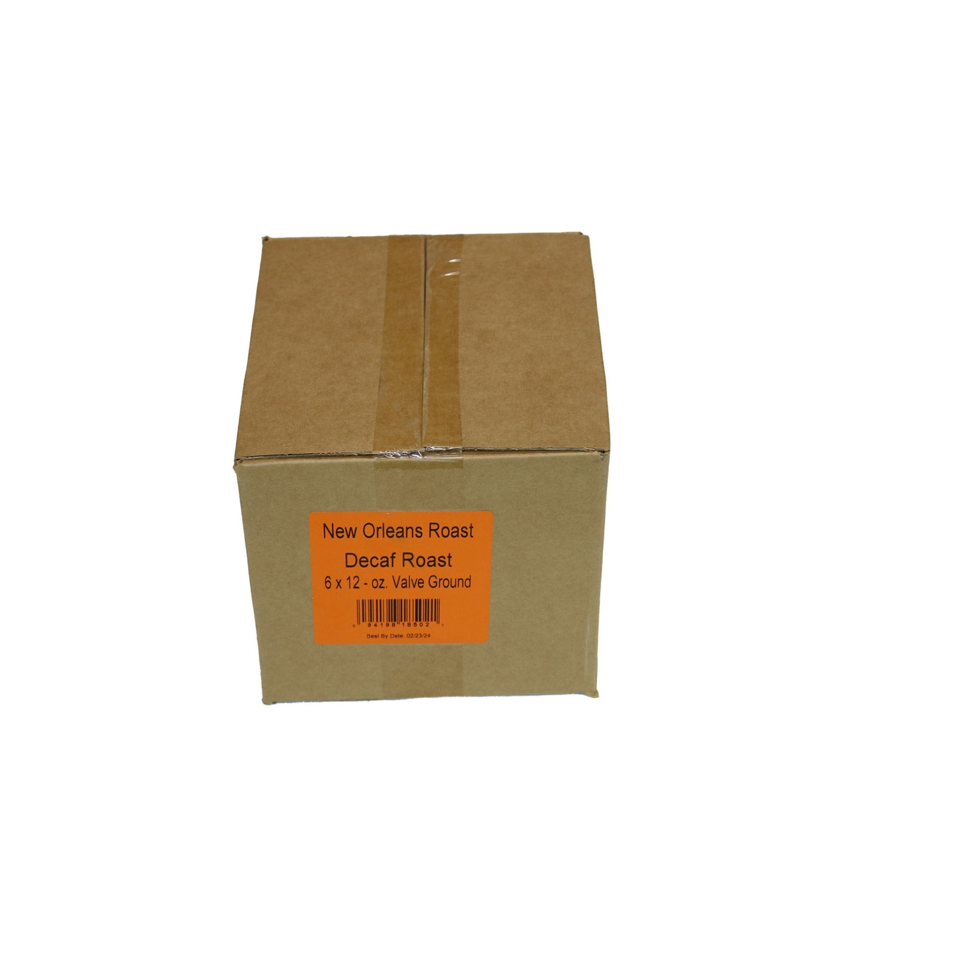 New Orleans Roast Decaffeinated Ground Coffee 12 Ounce Size - 6 Per Case.