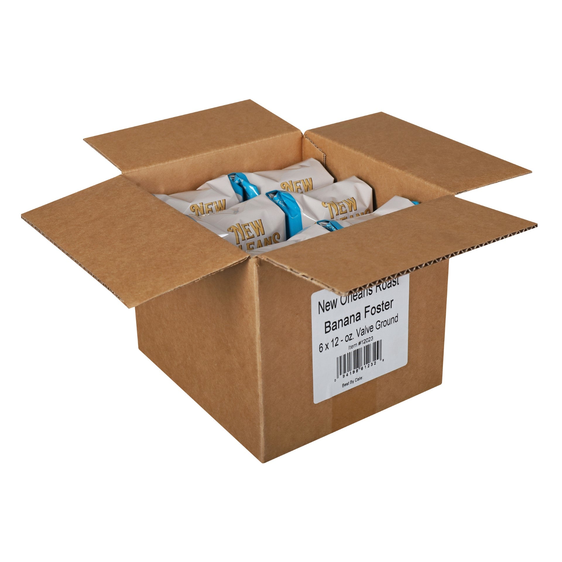 New Orleans Roast Banana Foster 12 Ounce Size - 6 Per Case.