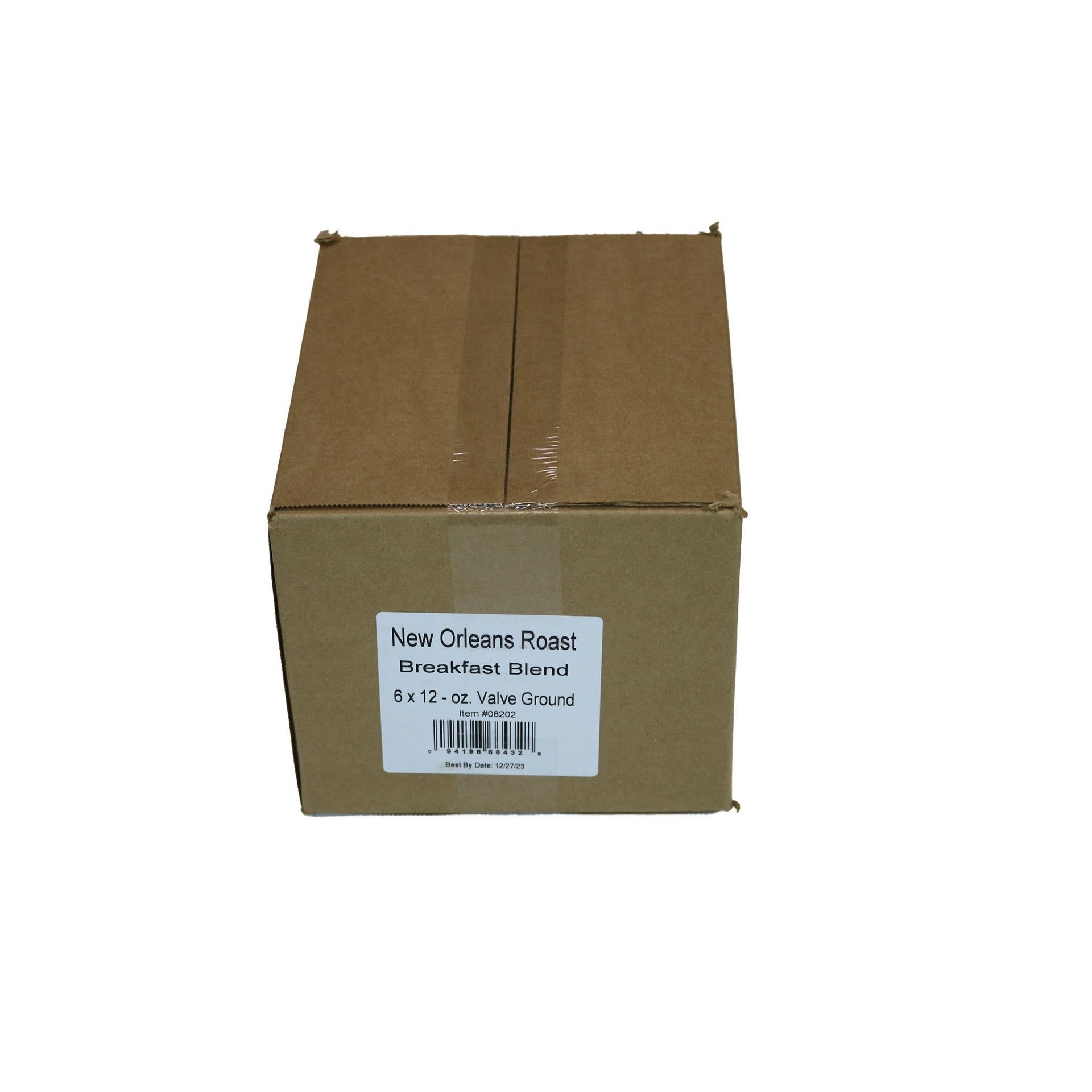 New Orleans Roast Breakfast Blend Ground Coffee 12 Ounce Size - 6 Per Case.
