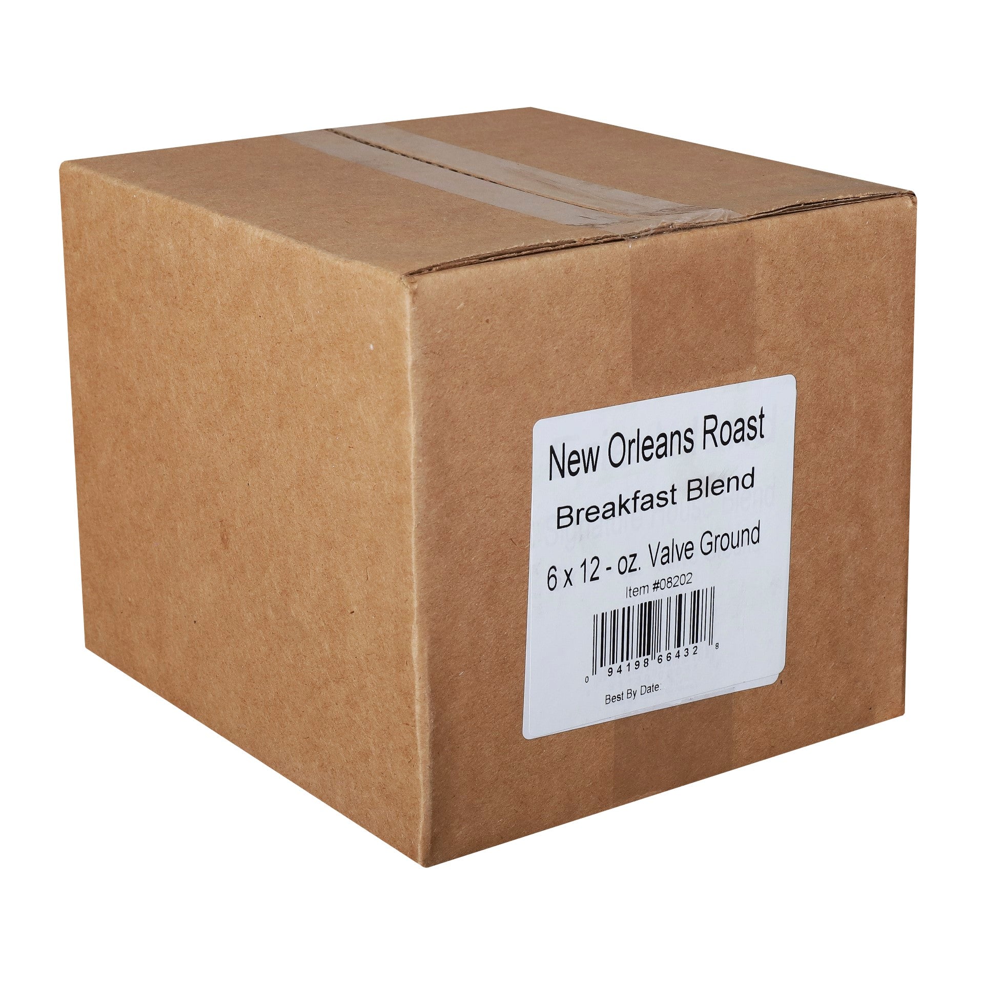 New Orleans Roast Breakfast Blend Ground Coffee 12 Ounce Size - 6 Per Case.