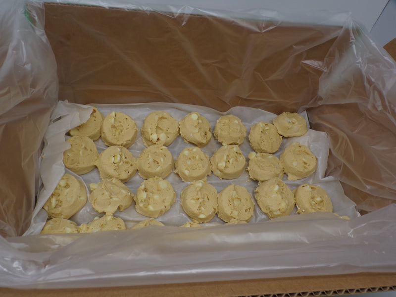 Aphrodite Divine Confections Macadamia Whitechocolate Cookie Dough 1.4 Ounce Size - 112 Per Case.