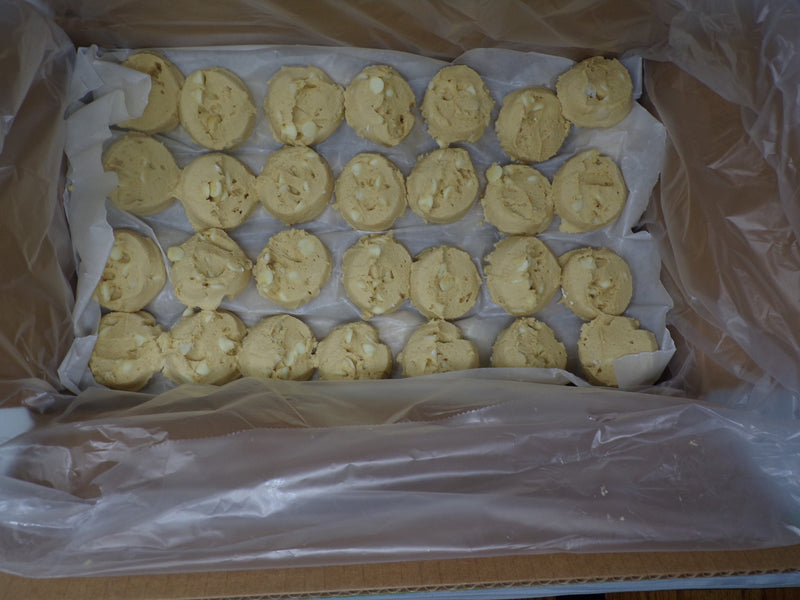 Aphrodite Divine Confections Macadamia Whitechocolate Cookie Dough 1.4 Ounce Size - 112 Per Case.