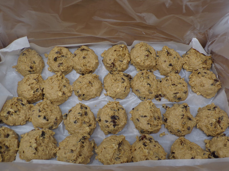 Aphrodite Divine Confections Oatmeal Raisincookie Dough Puck 1.4 Ounce Size - 112 Per Case.