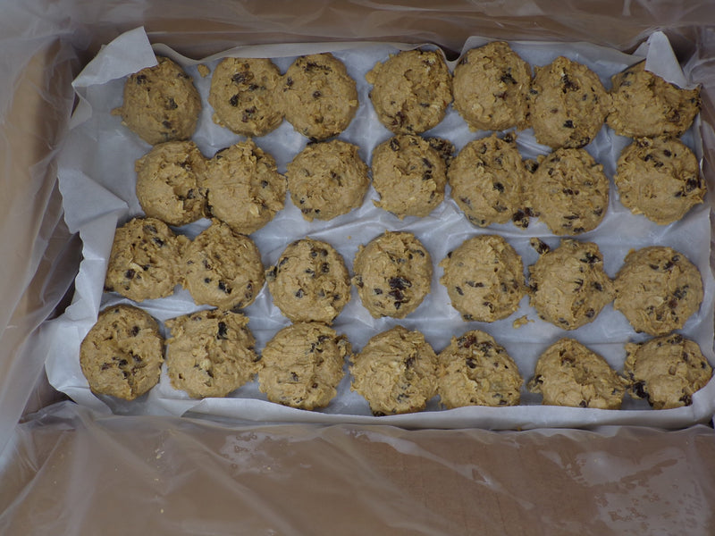 Aphrodite Divine Confections Oatmeal Raisincookie Dough Puck 1.4 Ounce Size - 112 Per Case.