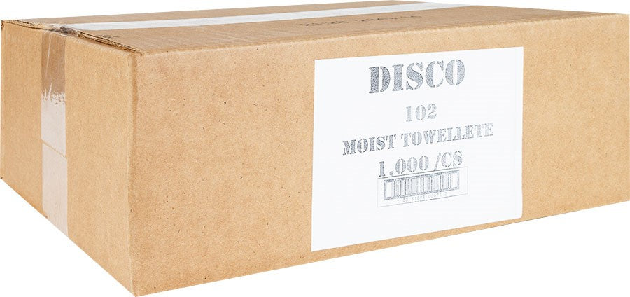 5"x5" Bulk Packed And Individually Wrappedsealed Moist Towelette 1000 Count Packs - 1 Per Case.