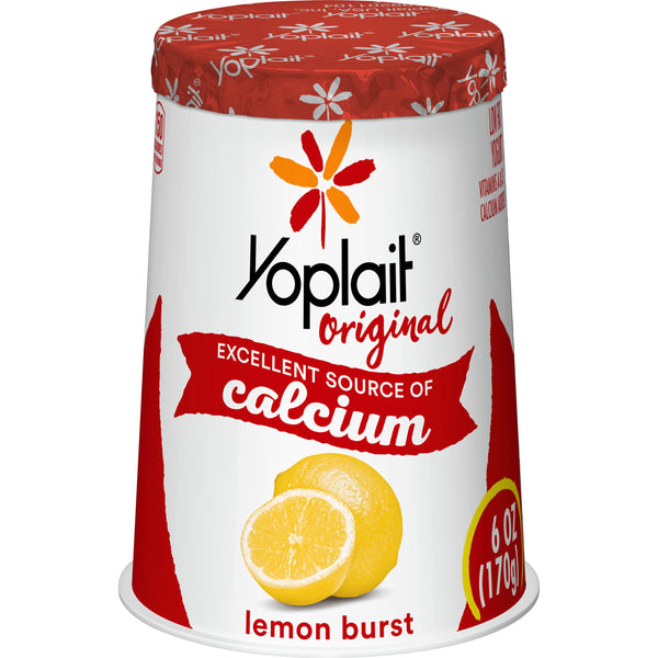 Yoplait® Original Yogurt Single Serve Cup Lemon Burst 6 Ounce Size - 12 Per Case.