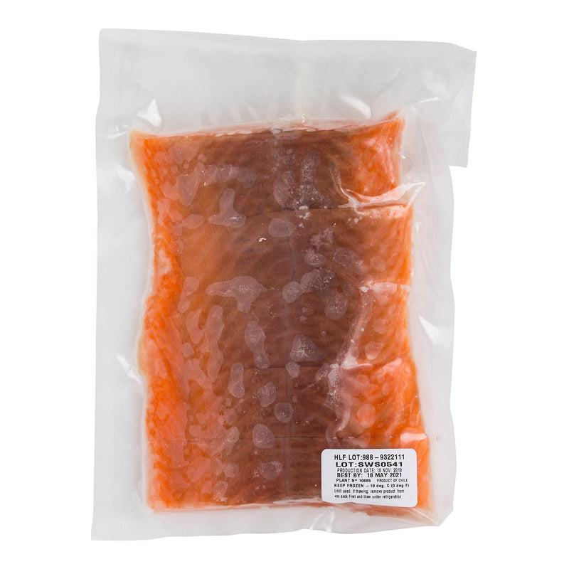 Raw Atlantic Salmon Portions 10 Pound Each - 1 Per Case.