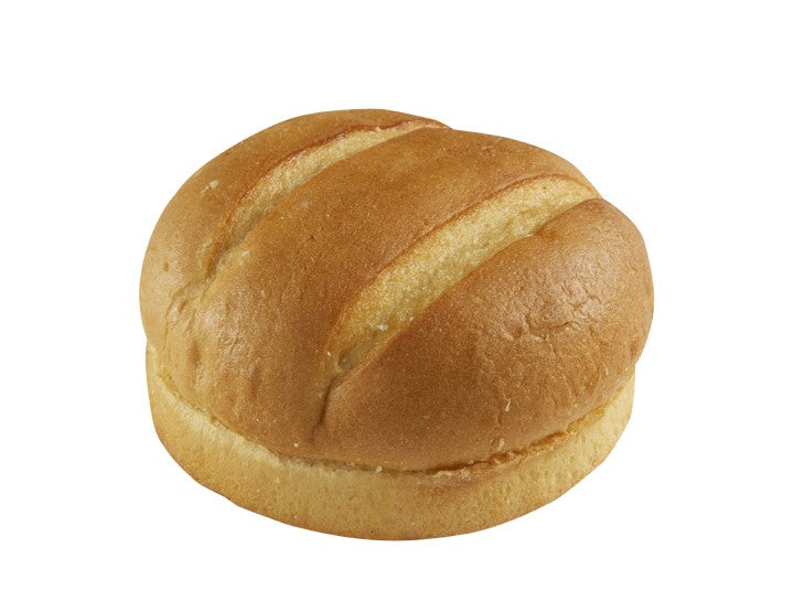 4" Dbl Cut Potato Hamburger Bun 31 Ounce Size - 8 Per Case.