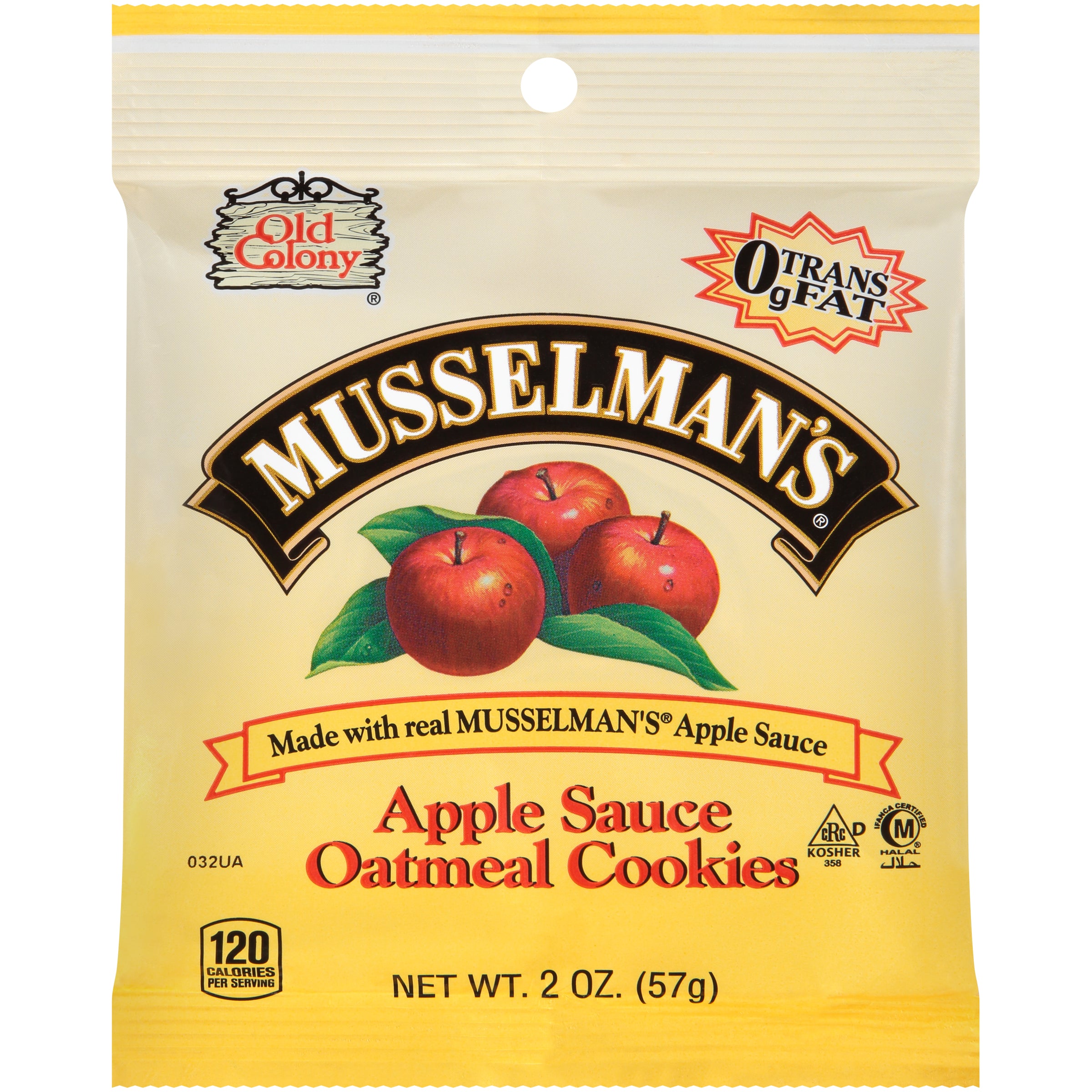 Apple Sauce Oatmeal Cookie 2 Ounce Size - 36 Per Case.