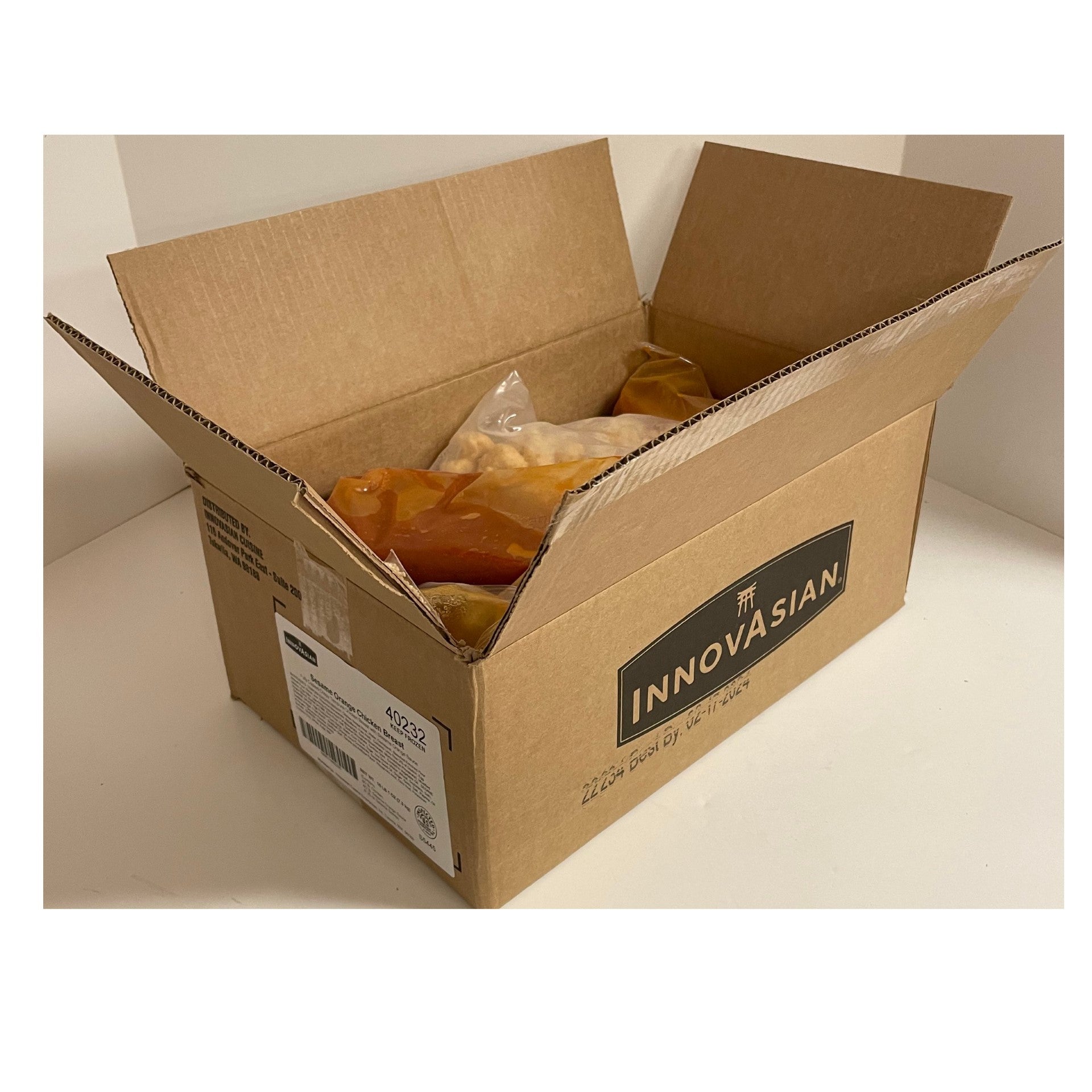 Sesame Orange Chicken Breast 4 Pound Each - 4 Per Case.