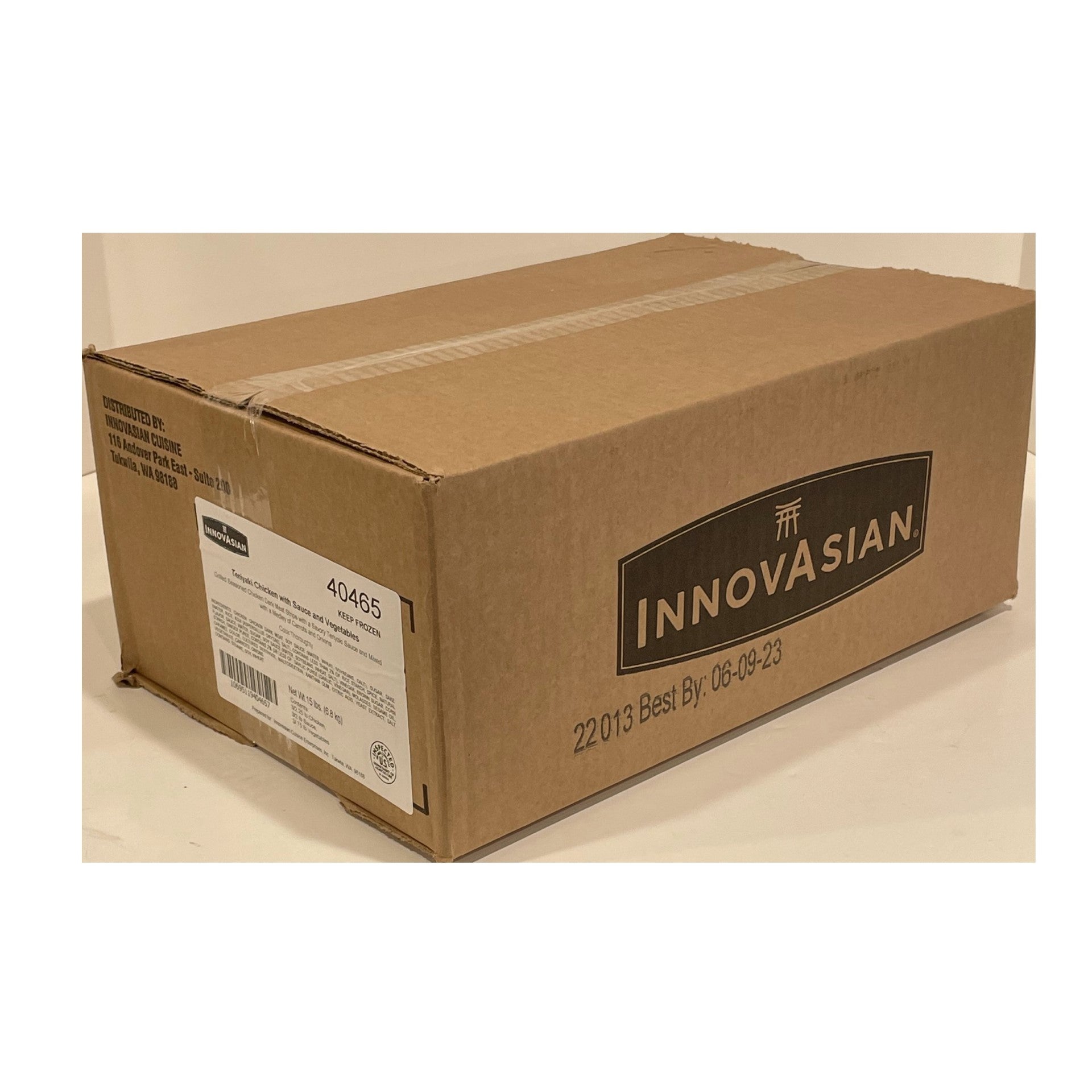Innovasian Cuisine Teriyaki Chicken With Vegetables 5 Pound Each - 3 Per Case.