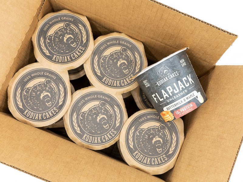 Kodiak Cakes Protein Buttermilk & Maple Flapjack Cup 2.15 Ounce Size - 12 Per Case.