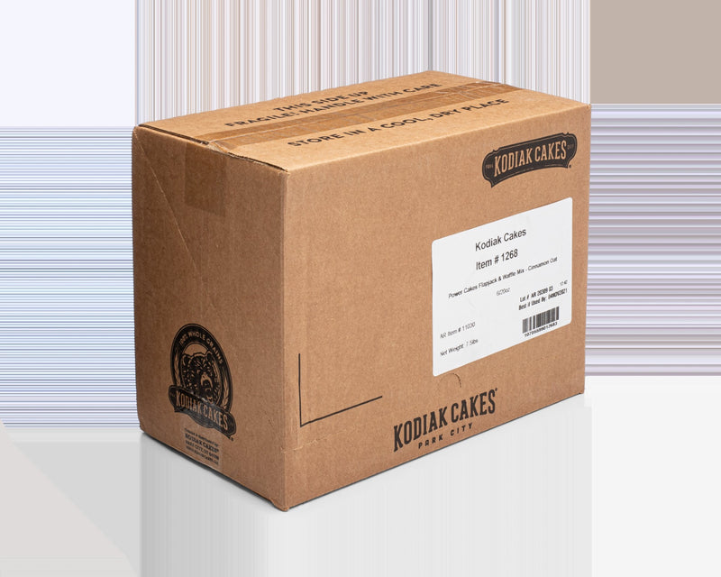 Kodiak Cakes Cinnamon Oat Flapjack Power Cakes 20 Ounce Size - 6 Per Case.