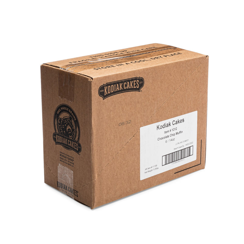 Kodiak Cakes Chocolate Chip Muffin Mix 14 Ounce Size - 6 Per Case.