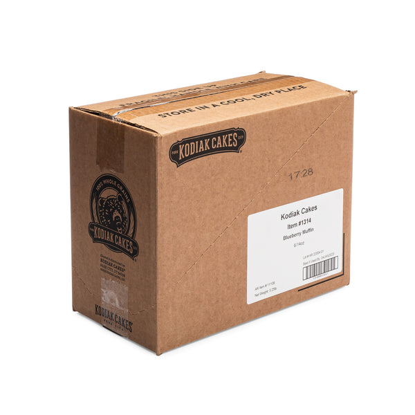 Kodiak Cakes Blueberry Muffin Mix 14 Ounce Size - 6 Per Case.