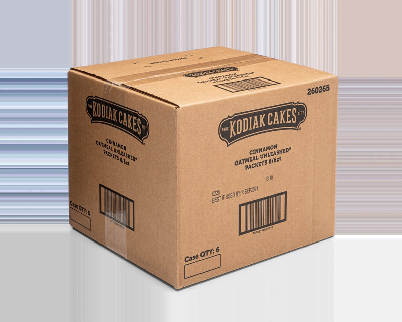 Kodiak Cakes Cinnamon Oatmeal Packets 10.58 Ounce Size - 6 Per Case.