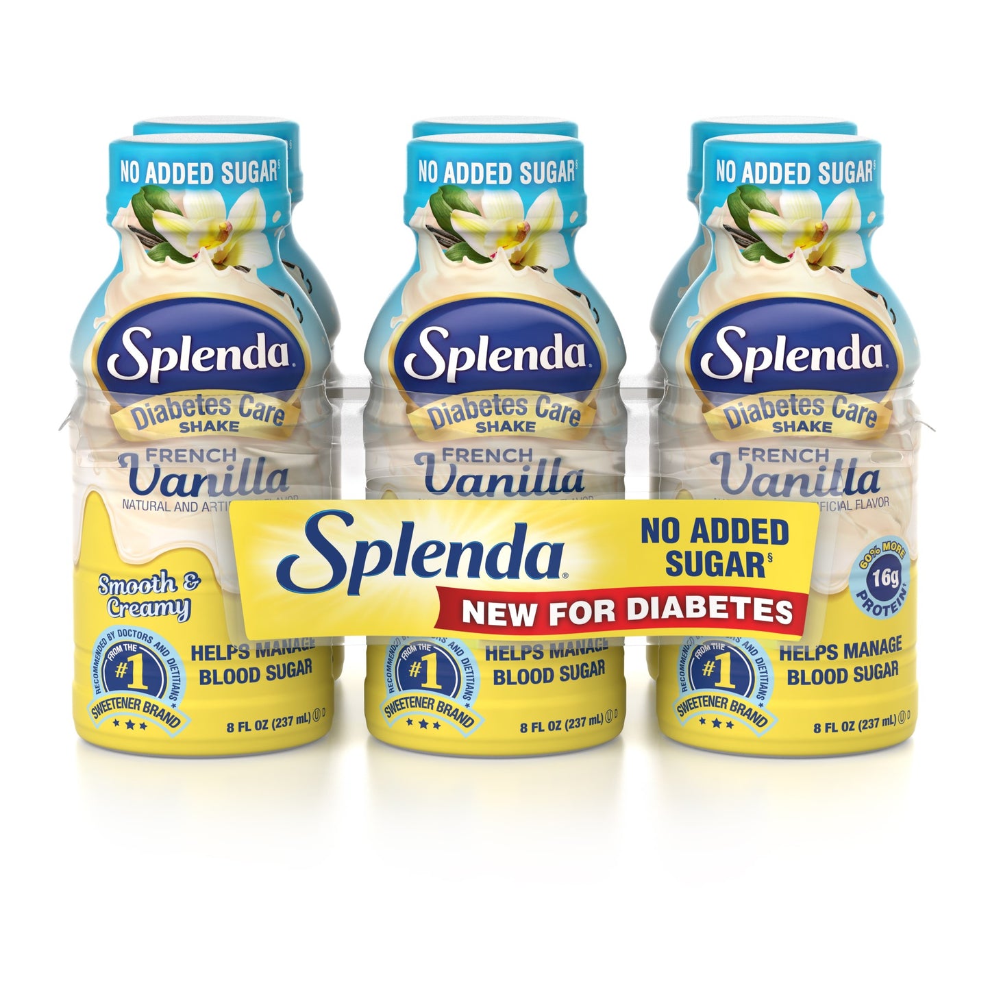 Splenda Diabetes Care Shakes French Vanilla Pack 8 Fluid Ounce - 4 Per Case.