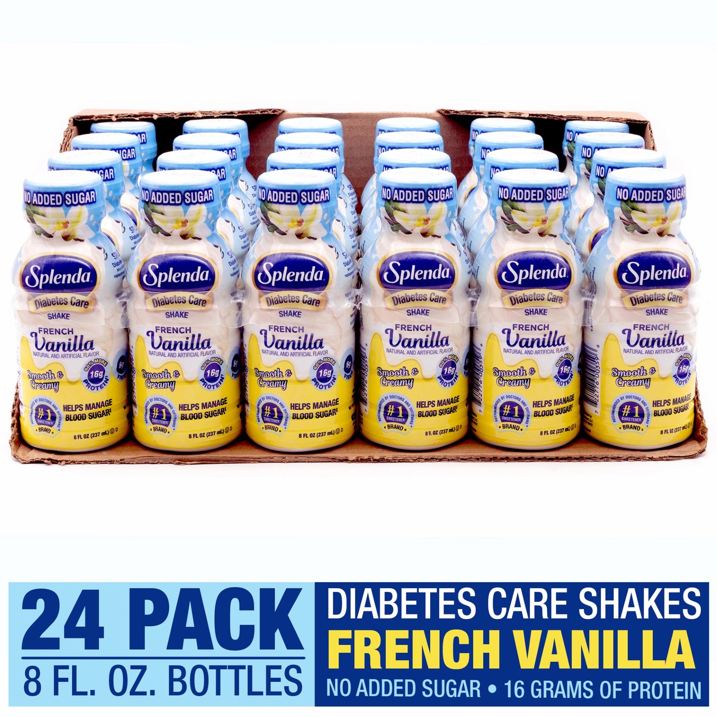 Splenda Diabetes Care Shakes French Vanilla Pack 8 Fluid Ounce - 4 Per Case.