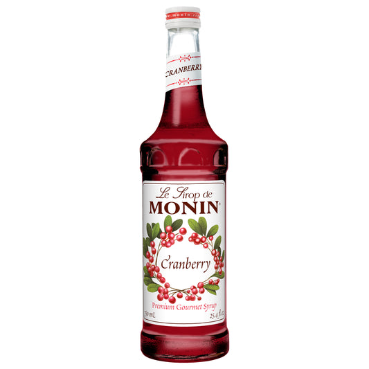 Monin Cranberry 750 ML - 12 Per Case.