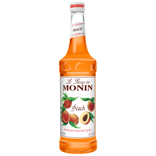 Monin Peach 750 ML - 12 Per Case.