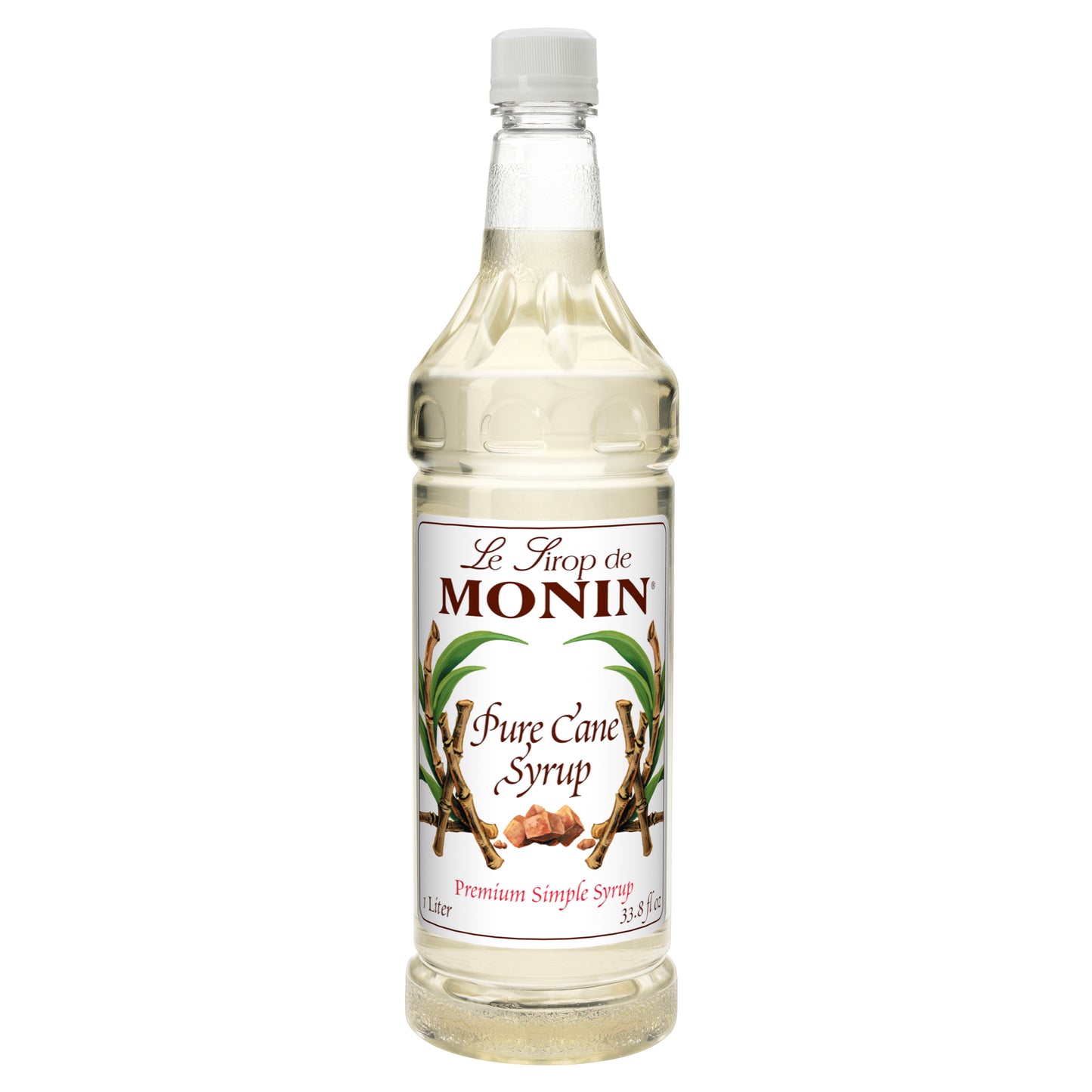 Monin Pure Cane Syrup 1 Liter - 4 Per Case.