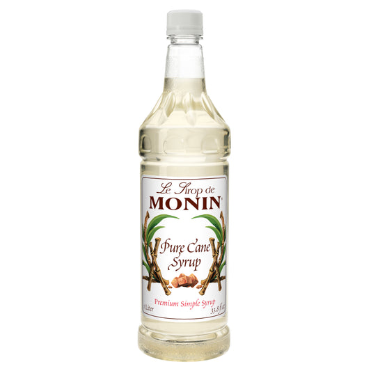 Monin Pure Cane Syrup 1 Liter - 4 Per Case.