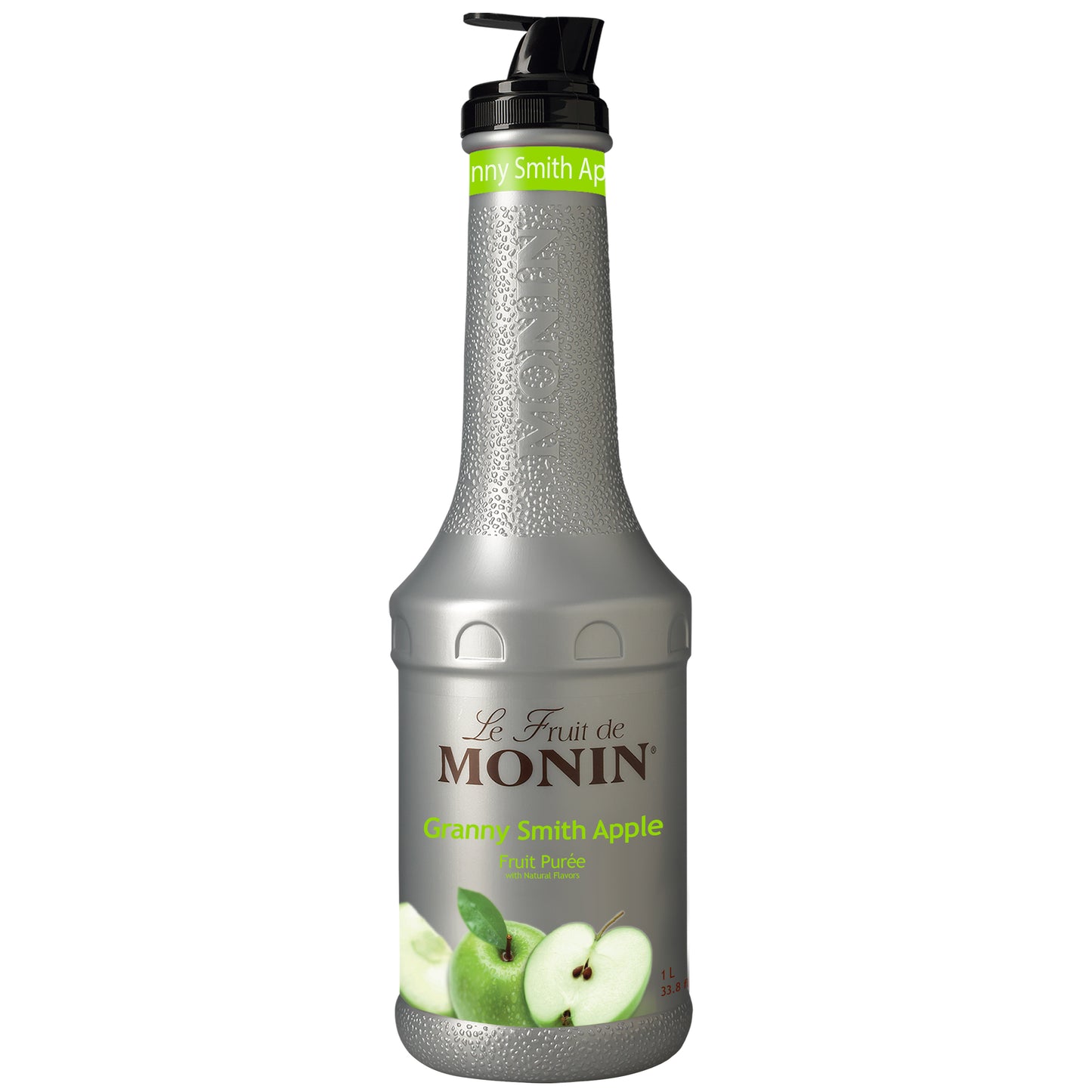 Monin Granny Smith Apple Puree, 1 Liter - 4 Per Case.