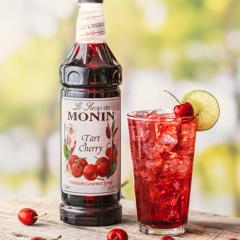 Monin Tart Cherry 1 Liter - 4 Per Case.