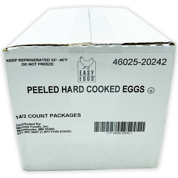 Peeled Hard Cooked Eggs 2 Count Packs - 14 Per Case.