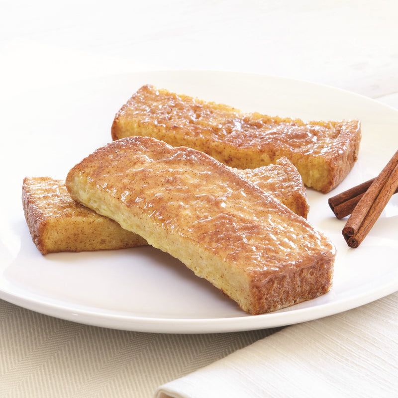 Papetti's® Fully Cooked Whole Grain Cinnamon Glaze French Toast Sticks 2.9 Ounce Size - 85 Per Case.